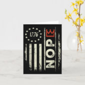 Retro No Kings Protest Signatur Vertikale amerikan Karte (Gelbe Blume)