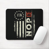 Retro No Kings Protestschild Vertikale amerikanisc Mousepad (Mit Mouse)