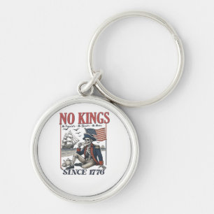 Retro No Kings Seit 1776 Könige Ablehnend Klassike Schlüsselanhänger