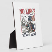 Retro No Kings Since 1776 - Könige Ablehnend Klass Fotoplatte (Seite)