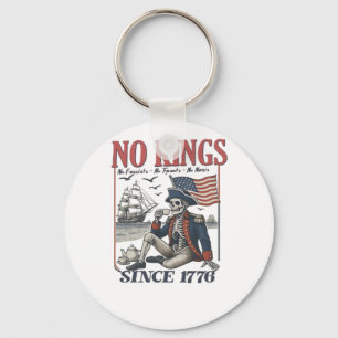 Retro No Kings Since 1776 weist Könige zurück Clas Schlüsselanhänger