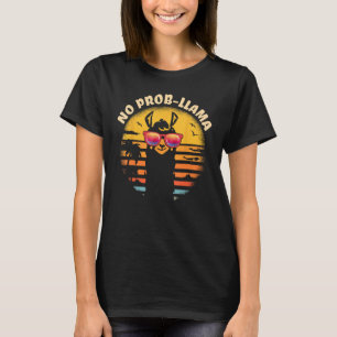 Retro NO PROB-LLAMA Geschenk - Vintag Llama Alpaca T-Shirt