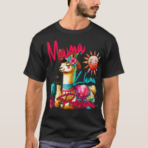 Retro NO PROBLLAMA Design Vintag Llama Alpaca T-Shirt