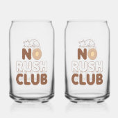 Retro "No Rush Club" for Relaxing Dosenglas (Rückseite)