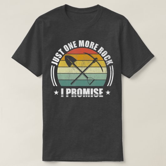 Retro noch ein Rock I Versprechen Geologie Gift Fu T-Shirt (Design vorne)
