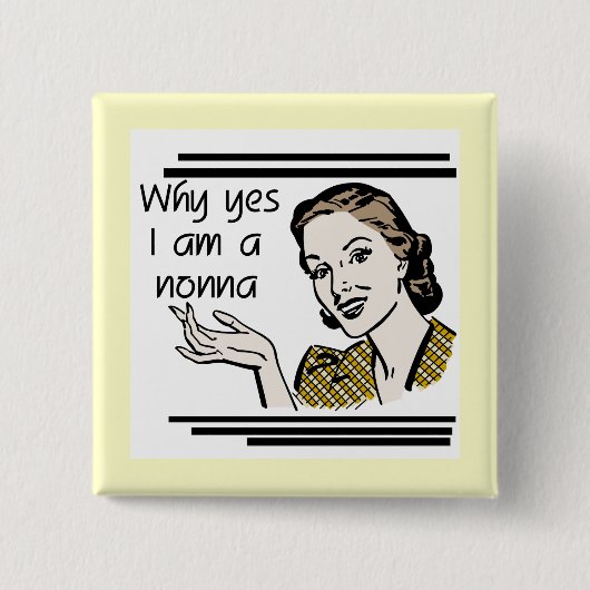 Retro Nonna T-Shirts und Geschenke Button (Vorderseite)