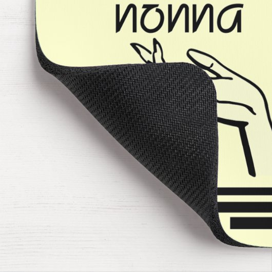 Retro Nonna T-Shirts und Geschenke Mousepad (Ecke)