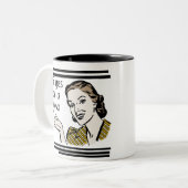 Retro Nonna T-Shirts und Geschenke Zweifarbige Tasse (Vorderseite Links)