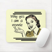 Retro Nonnie T - Shirts und Geschenke Mousepad (Mit Mouse)