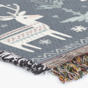 Retro Nordic Rentier Muster Decke