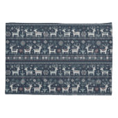 Retro Nordic Rentier Muster Kissenbezug (Rückseite)