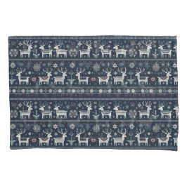 Retro Nordic Rentier Muster Kissenbezug