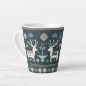 Retro Nordic Rentier Muster Milchtasse (Linke Ecke)