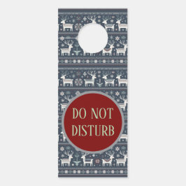 Retro Nordic Rentier Muster Türanhänger