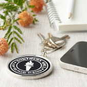 Retro NordSoulartentwurf Schlüsselanhänger (Seite)