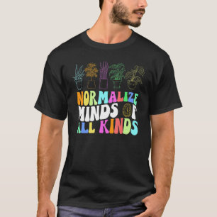Retro Normalisiere Gedanken Aller Art Autismus-Bew T-Shirt