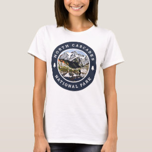 Retro North Cascades Nationalpark Washington Hiki T-Shirt