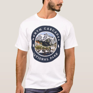Retro North Cascades Nationalpark Washington Hiki T-Shirt