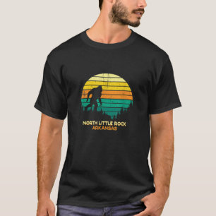 Retro North Little Rock Arkansas Bigfoot Souvenir T-Shirt