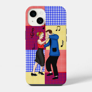 Retro Nostalgic-Couple Dancing der 1950er Jahre iPhone 14 Hülle
