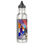 Retro Nostalgic Couple Dancing der 50er Jahre Edelstahlflasche (Links)