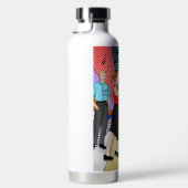 Retro Nostalgic Couple Dancing Stainless St. Trinkflasche (Rechts)