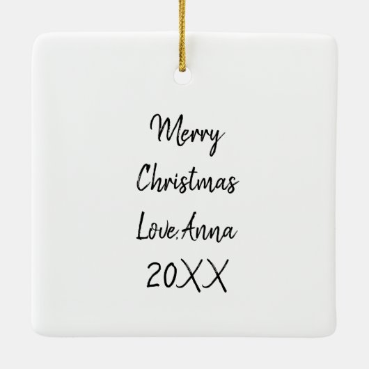 Retro Nostalgic Couple Dancing Weihnachten der 195 Keramikornament (Rückseite)