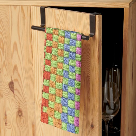 Retro-Nostalgie-Topflappen Geschirrtuch (Drittel gefaltet)