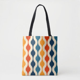 Retro nostalgisch, farbenfroh, nahtloser Hintergru Tasche