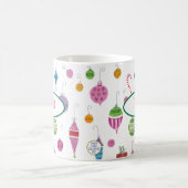 Retro Nostaltic Weihnachtsschmuck Personalisiert Kaffeetasse (Mittel)