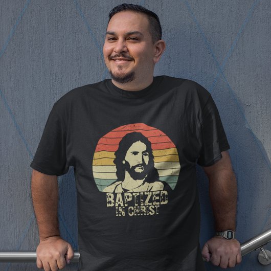 Retro Not getauft in Christus mit Jesus T-Shirt