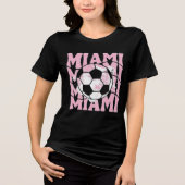 Retro Not leidender Miami Soccer Tri-Blend Shirt (Vorderseite)