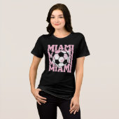 Retro Not leidender Miami Soccer Tri-Blend Shirt (Vorderseite voll)