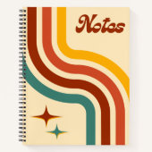 Retro Notes Spiral Notebook Notizblock (Vorderseite)