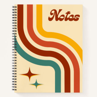 Retro-Notizbuch mit Spiralbindung Notizblock