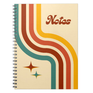 Retro-Notizbuch mit Spiralbindung Notizblock