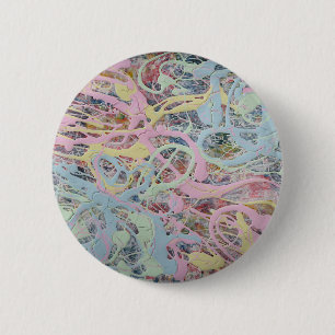 Retro Nouveau Art Deko inspiriert Pastellfarben ab Button