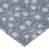 Retro Nouveau Tulips in blue and pewter Tischdecke (Schrägansicht)