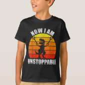 Retro Now I Am Unstoppable Shirt Funny T-rex Vinta (Vorderseite)