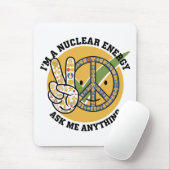 Retro Nuklear Energy Design Vektorgeschenk Mousepad (Mit Mouse)