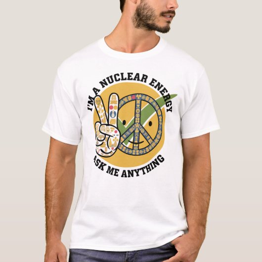Retro Nuklear Energy Design Vektorgeschenk T-Shirt (Vorderseite)