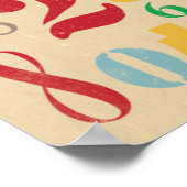 Retro-Nummern - Math Poster (Ecke)