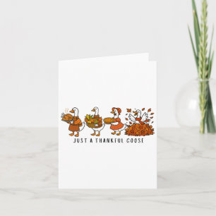 Retro nur ein dankbares Gänse Türkei Gobble Happy Karte