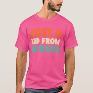 Retro nur ein Kind von Texas Borger Vintag Amerika T-Shirt