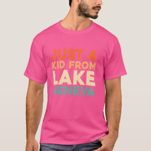 Retro nur ein Kind von Wisconsin Lake Genf Vintag T-Shirt