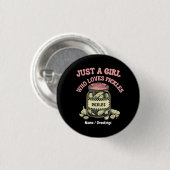 Retro-"Nur ein Mädchen, das Pickles liebt"-Glas-Ku Button (Vorne & Hinten)