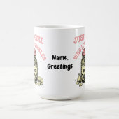 Retro-"Nur ein Mädchen, das saure Gurken liebt"-Gl Kaffeetasse (Mittel)