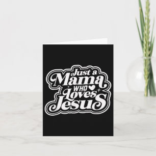 Retro nur eine Mama, die Jesus Christliche Mutter  Karte