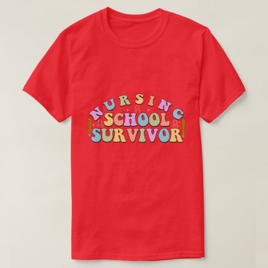 Retro Nurse1 8 T-Shirt (Design vorne)