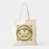 Retro Nurse Cap Tote Bag Tragetasche (Rückseite)